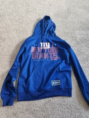 New Era Royal Blue New York Giants Combine Hoodie